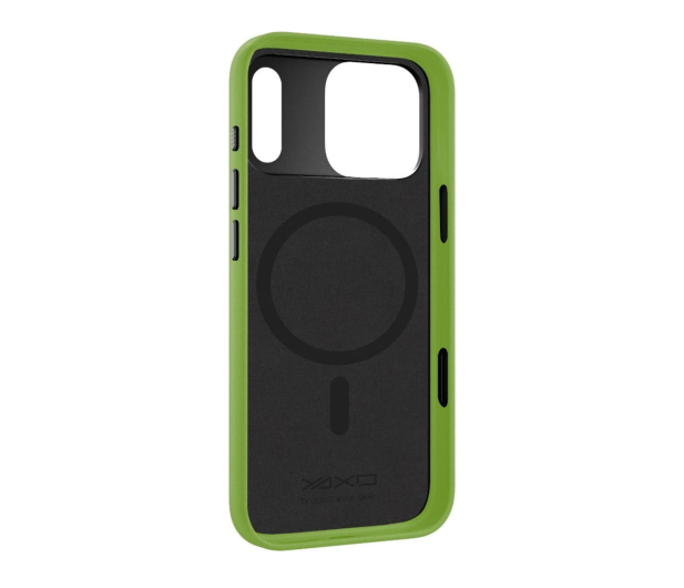 YAXO Leather Gear Slim Case MagSafe iPhone 17 Pro Tropic Green - 1455888 - zdjęcie 3